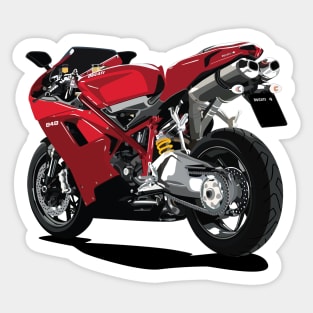 Ducati 848 Cartoon Sticker
